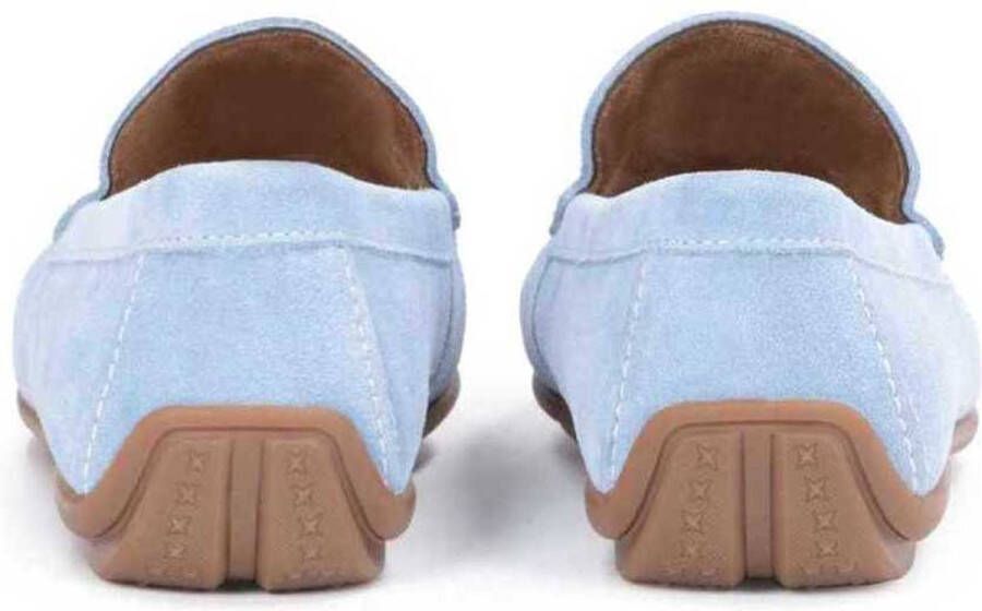 Kazar Heren instappers blauwe suède mocassins Blue Heren
