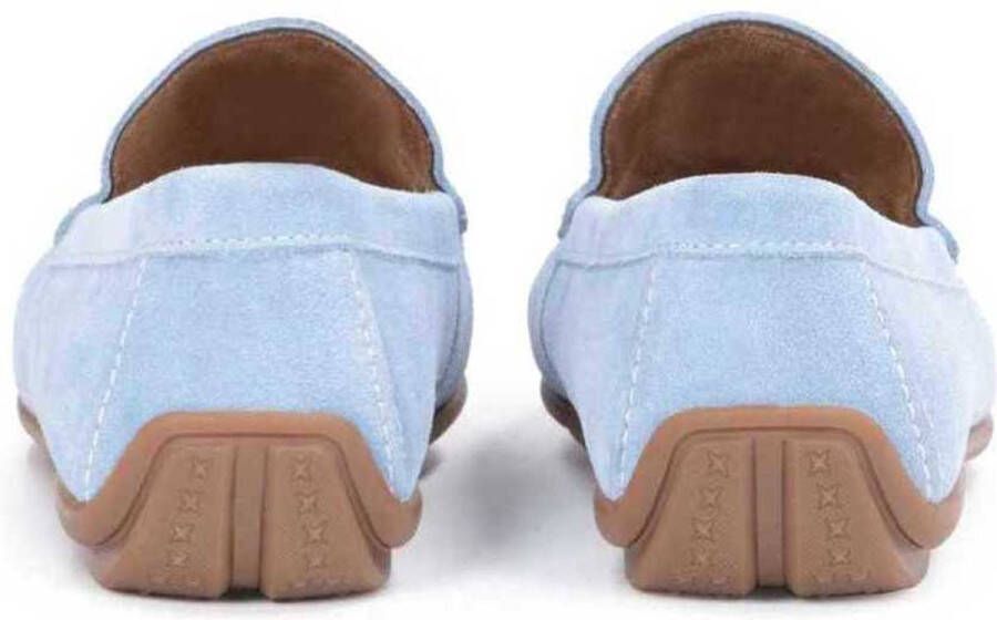 Kazar Mocassins en daim bleu à enfiler pour hommes