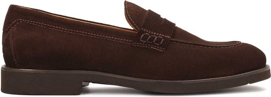 Kazar Heren suede bruine loafers