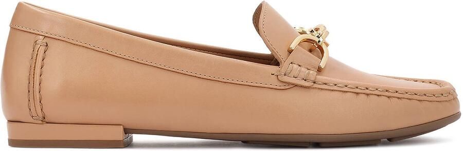 Kazar Beige leather moccasins