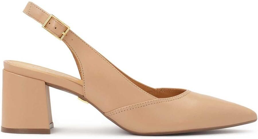 Kazar Beige pumps op een comfortabele hak