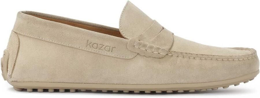 Kazar Beige suède mocassins