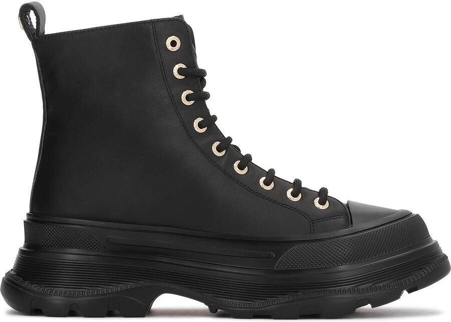 Kazar Black boots on a sport sole