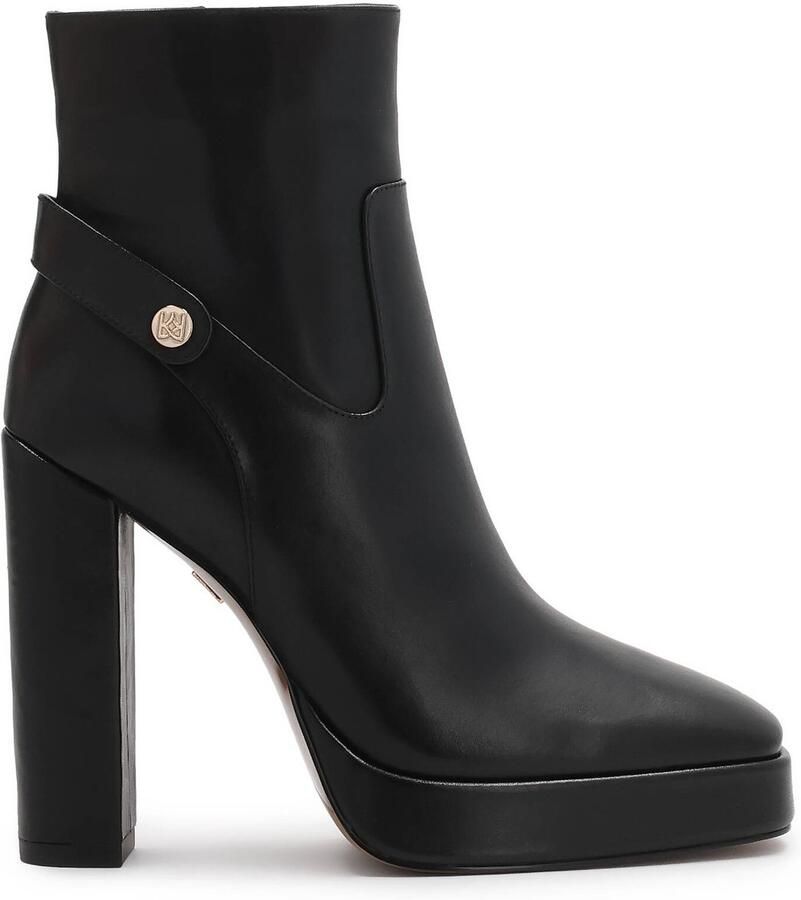 Kazar Zwarte laarzen met een paal en platform