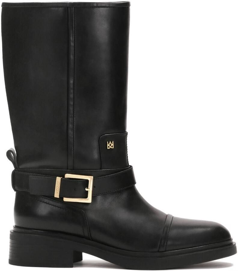 Kazar Black boots with extended upper