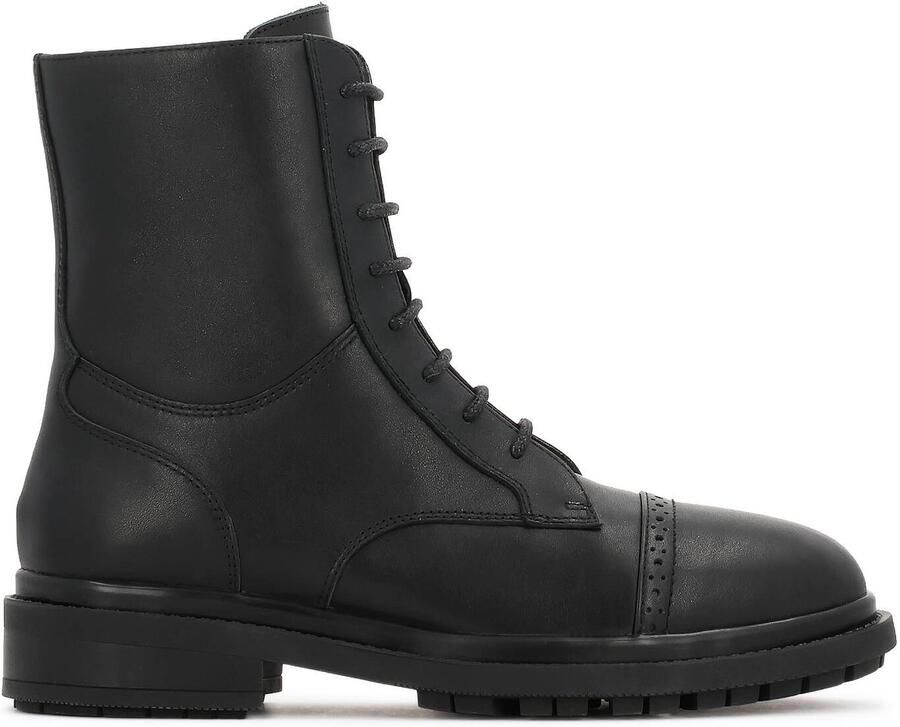 Kazar Black boots with openwork decoration