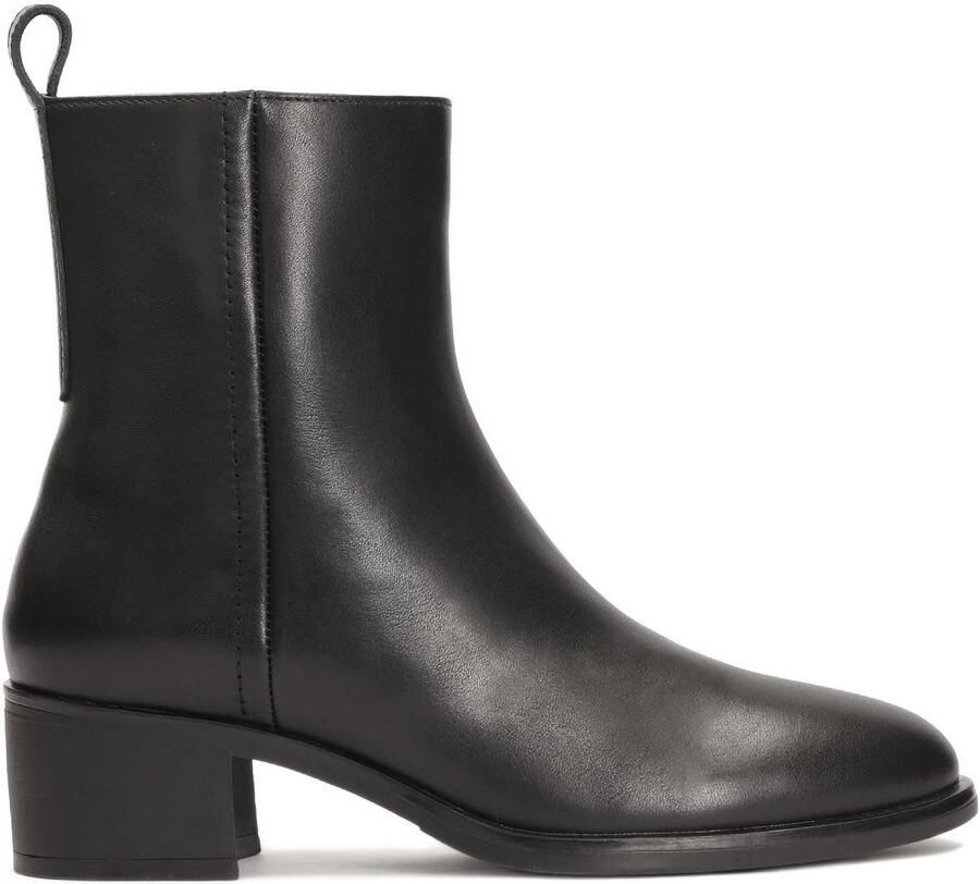 Kazar Black boots with wide heels