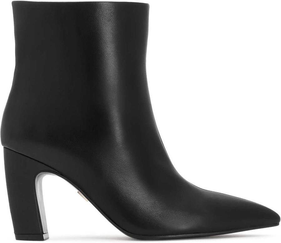 Kazar Black heeled boots with slip-on upper