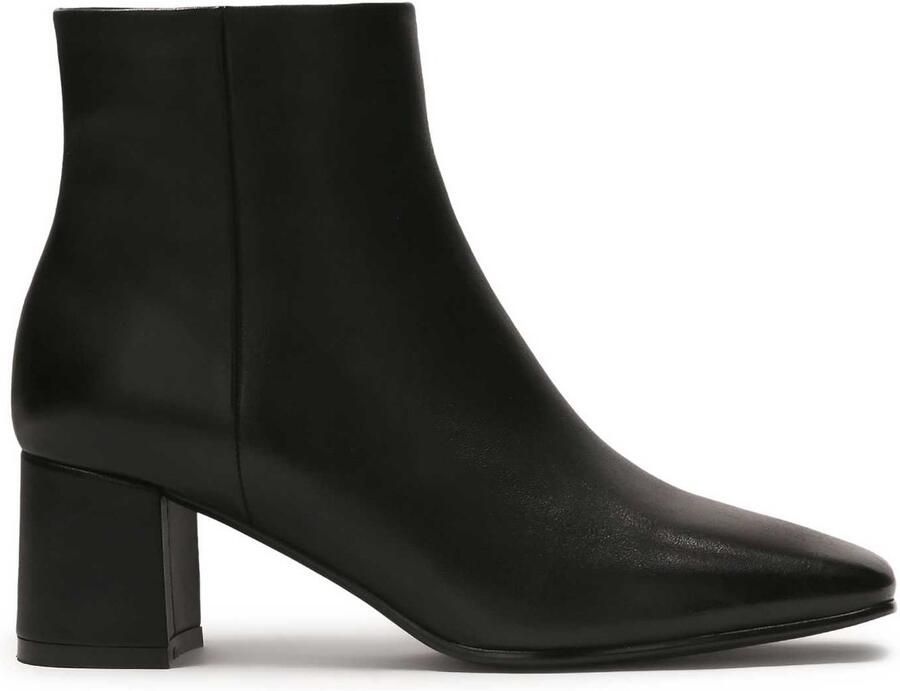 Kazar Black leather boots on a post