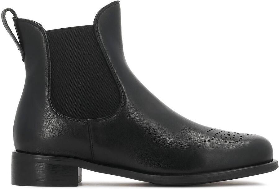 Kazar Black leather Chelsea boots