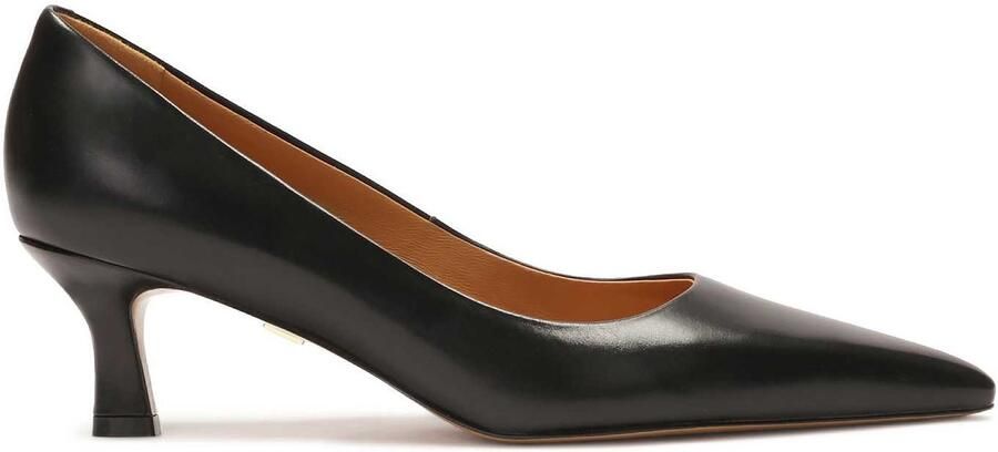Kazar Black low-heeled pumps