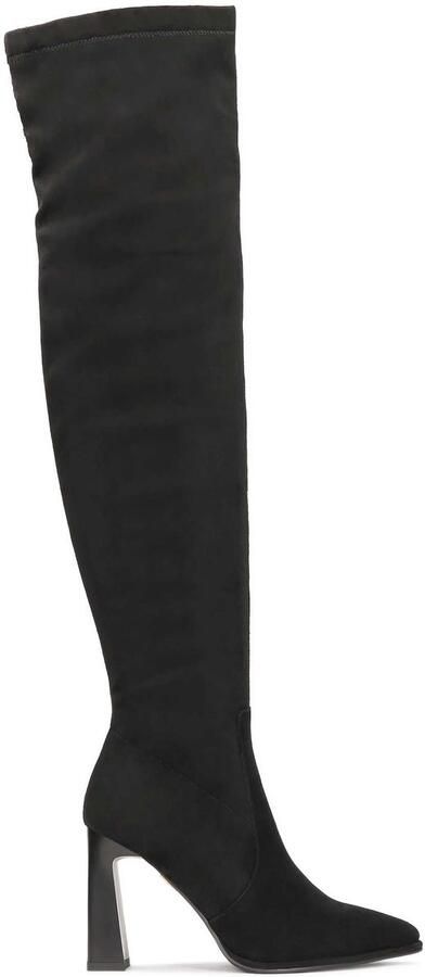 Kazar Zwarte over-de-knie laarzen
