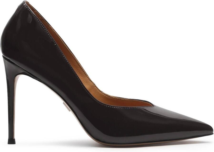 Kazar Black patent leather pumps