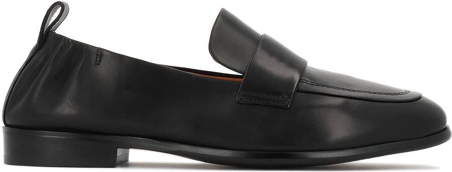 Kazar Black slip-on shoes with elastic at the heel