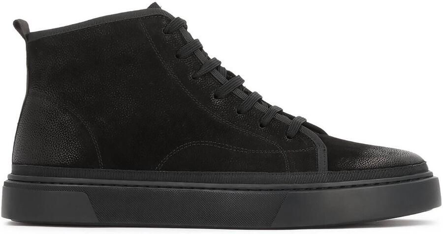 Kazar Zwarte sneakers met enkelhoog bovenwerk