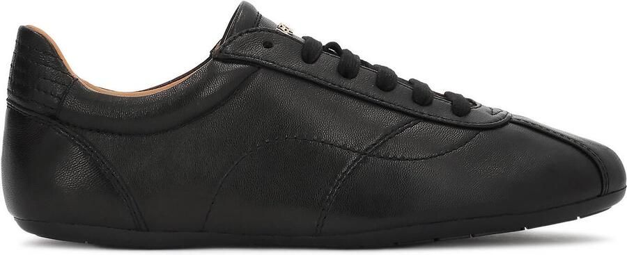 Kazar Black soft leather sneakers