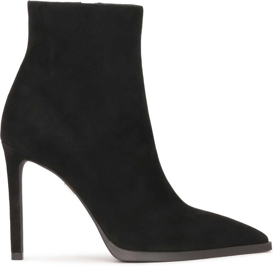 Kazar Black suede high-heeled boots