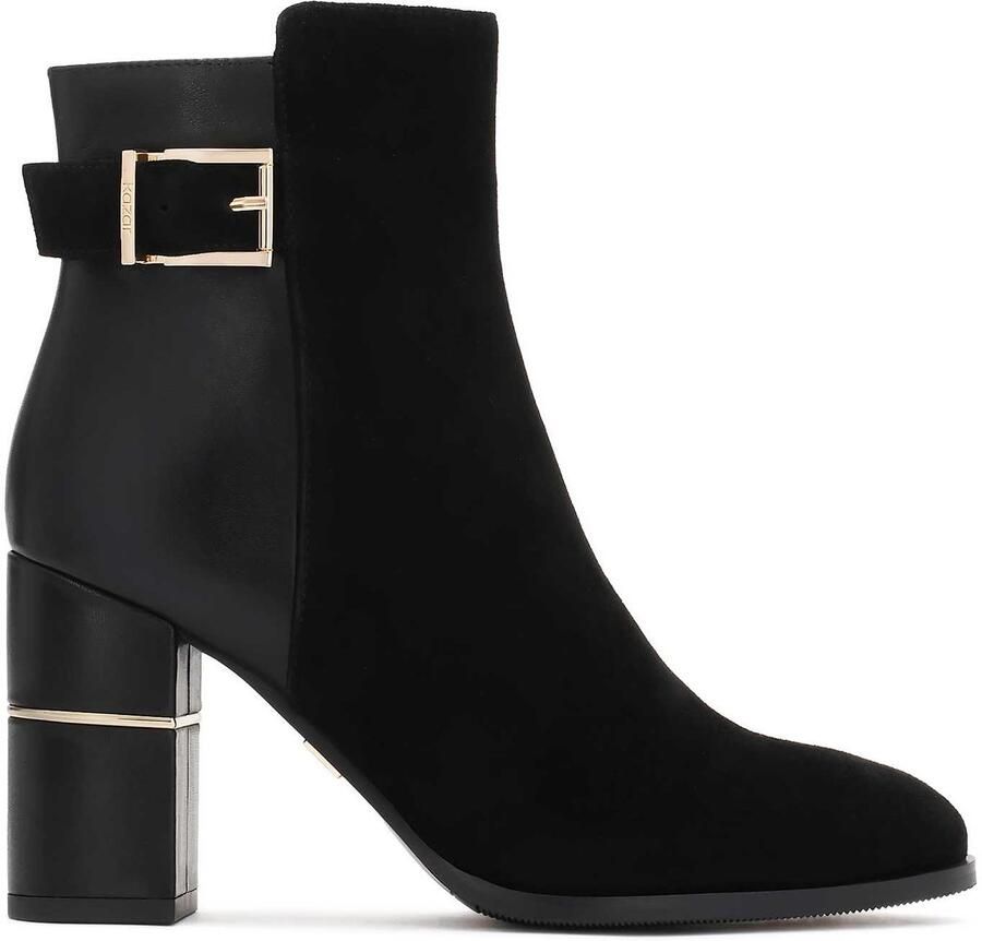 Kazar Booties made of two types of leather