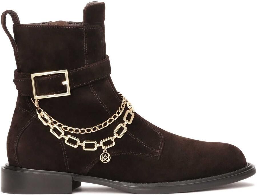 Kazar Brown boots with detachable chains