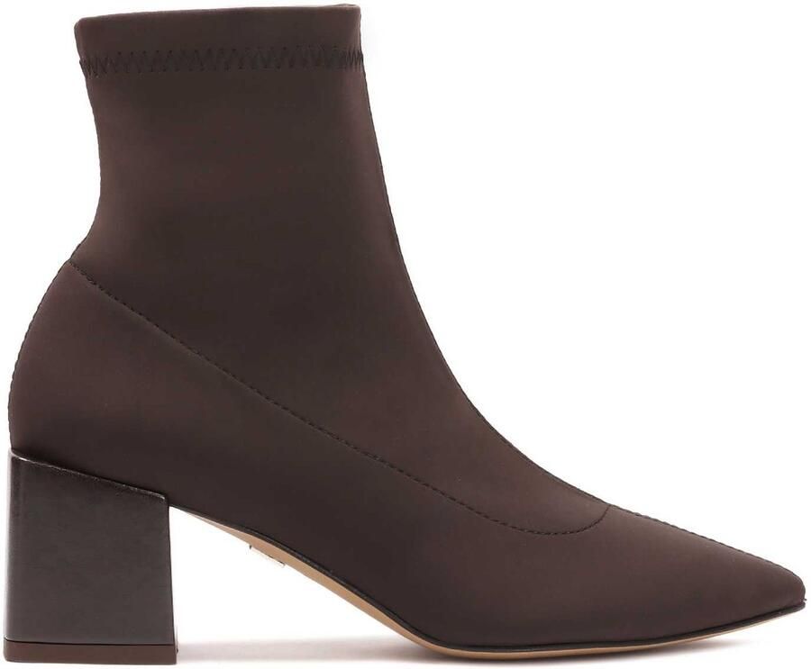 Kazar Bruine laarzen met elastische instap bovenkant