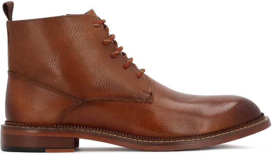 Kazar Brown boots with zipper and lacing