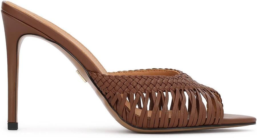 Kazar Gevlochten Muiltjes met Hak - Foto 1