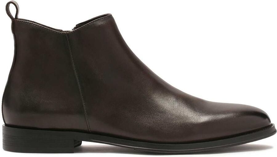 Kazar Bruine herenlaarzen met ritssluiting bovenaan