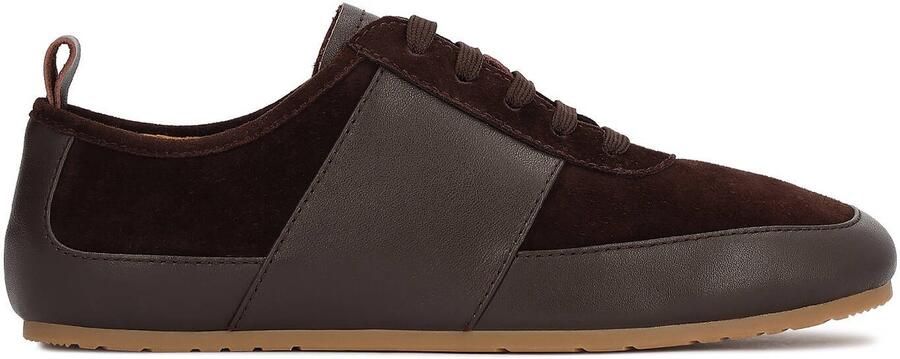Kazar Brown suede and leather sneakers