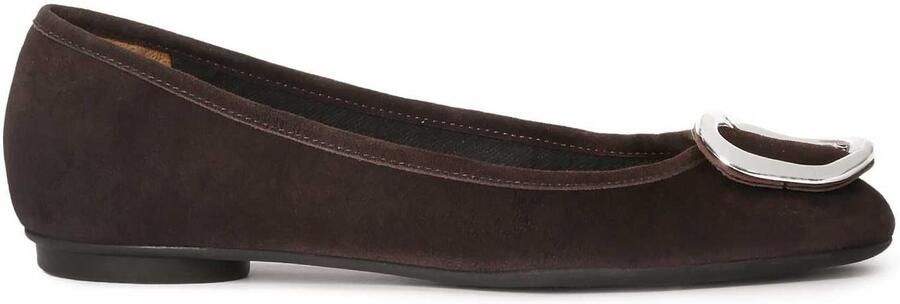 Kazar Brown suede ballerinas