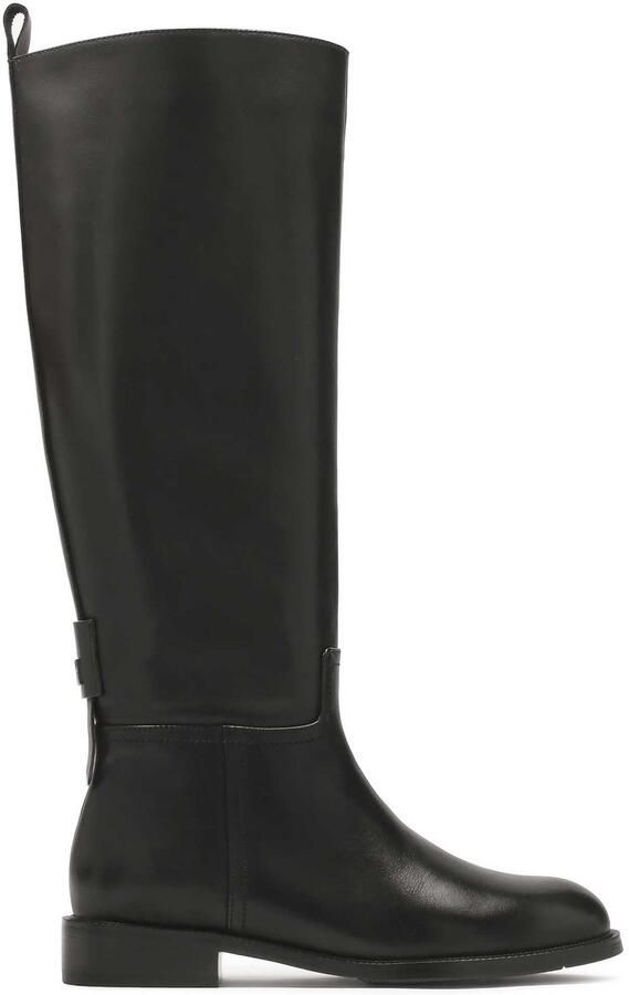 Kazar Classic black boots on a flat sole