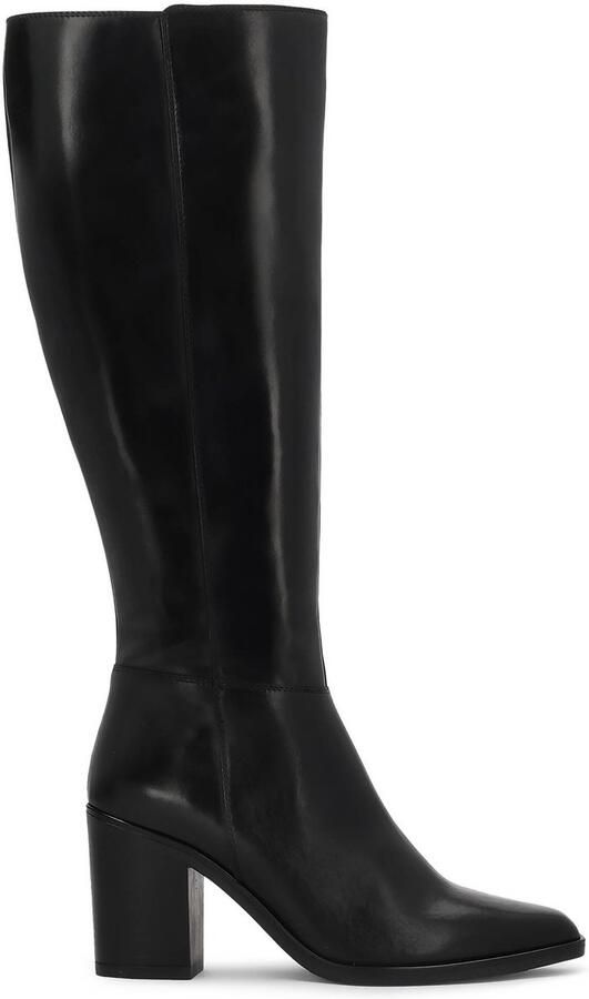 Kazar Classic black boots with wide heels