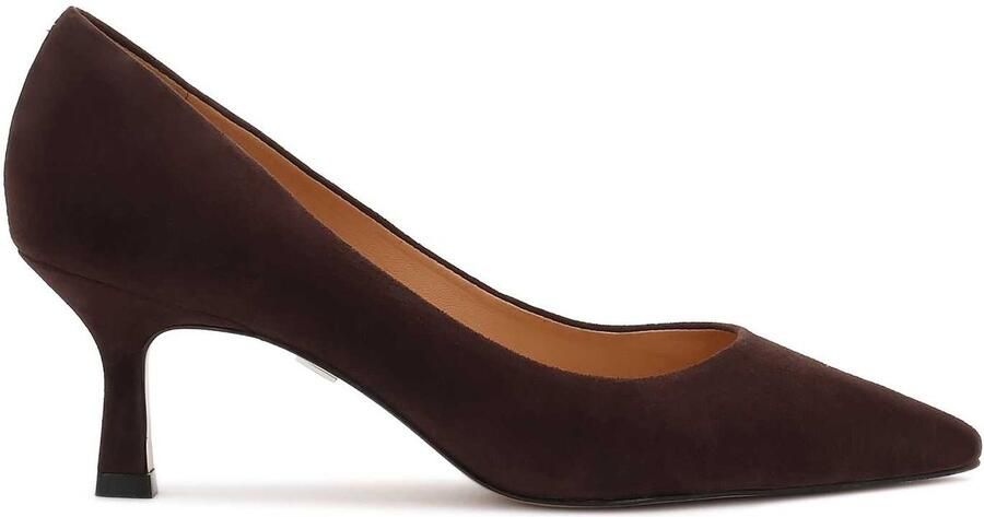 Kazar Klassieke bruine suède pumps