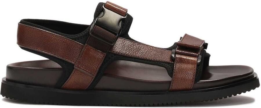 Kazar Comfortabele leren sandalen in bruine kleur Brown Heren