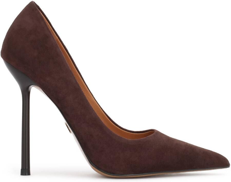 Kazar Dark brown suede pumps