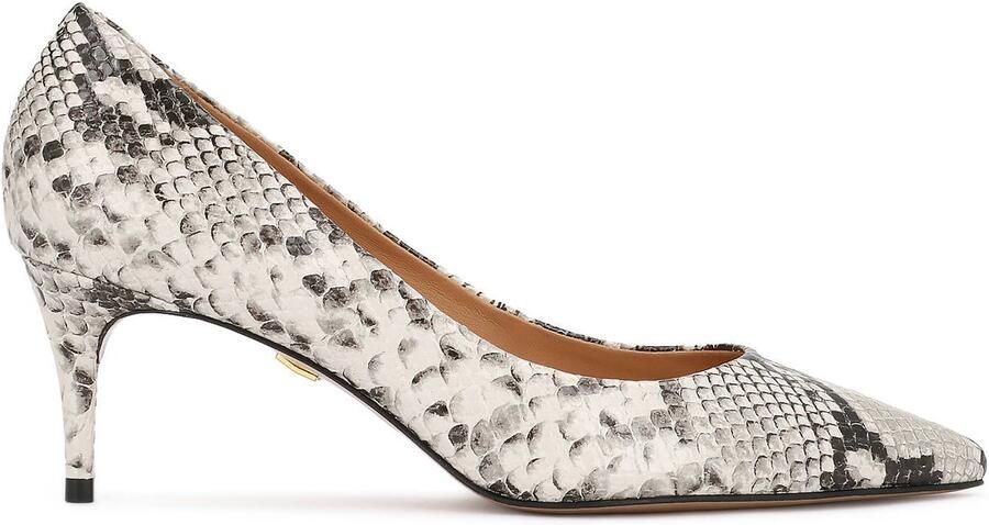 Kazar Embossed leather pumps