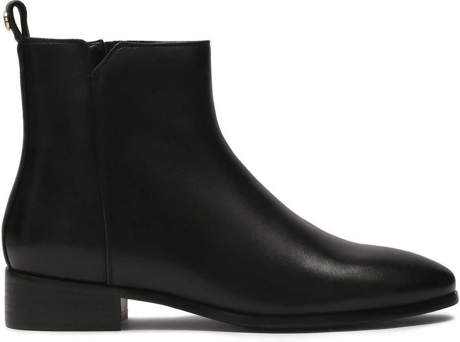 Kazar Platte laarzen met rits Black Dames