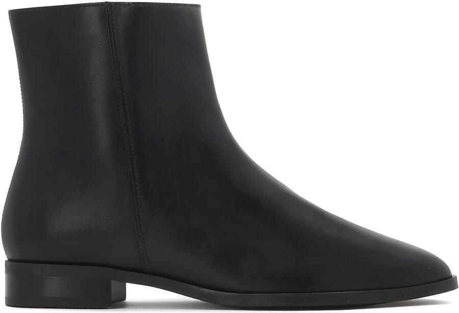 Kazar Flat leather boots with zipper