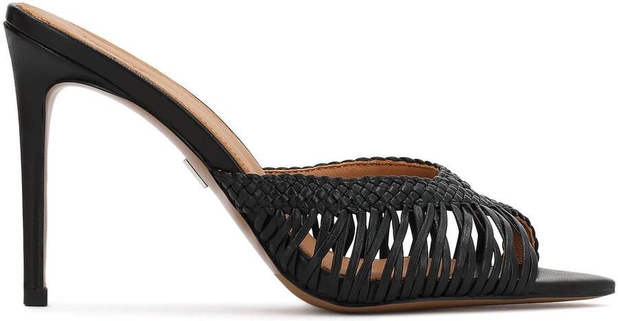 Kazar Heeled mules with braided upper