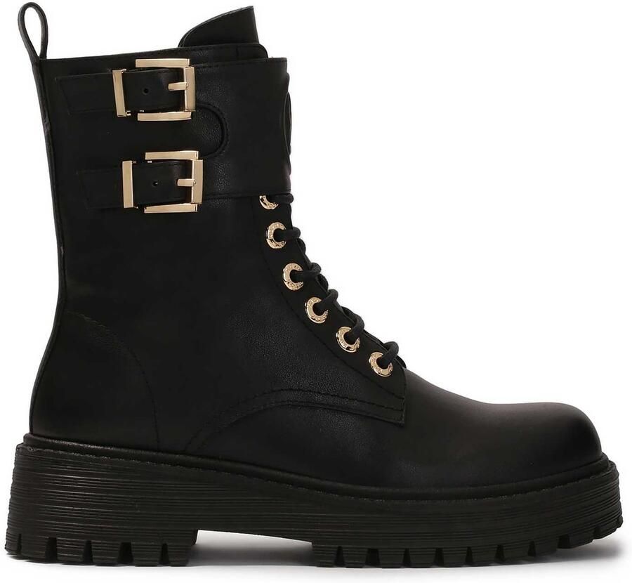 Kazar High boots with decorative flap