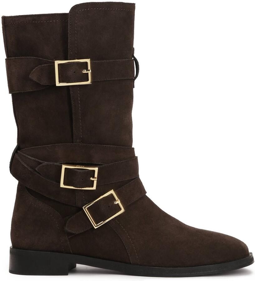 Kazar High brown biker boots