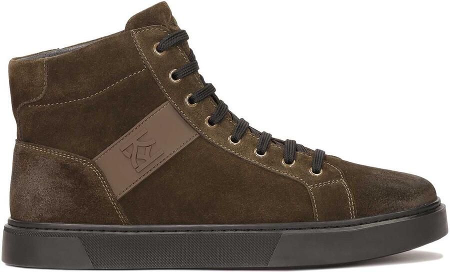 Kazar Hoge vetersneakers van suède