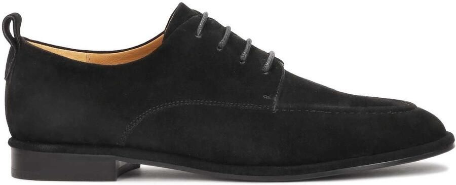 Kazar Lace-up black suede shoes