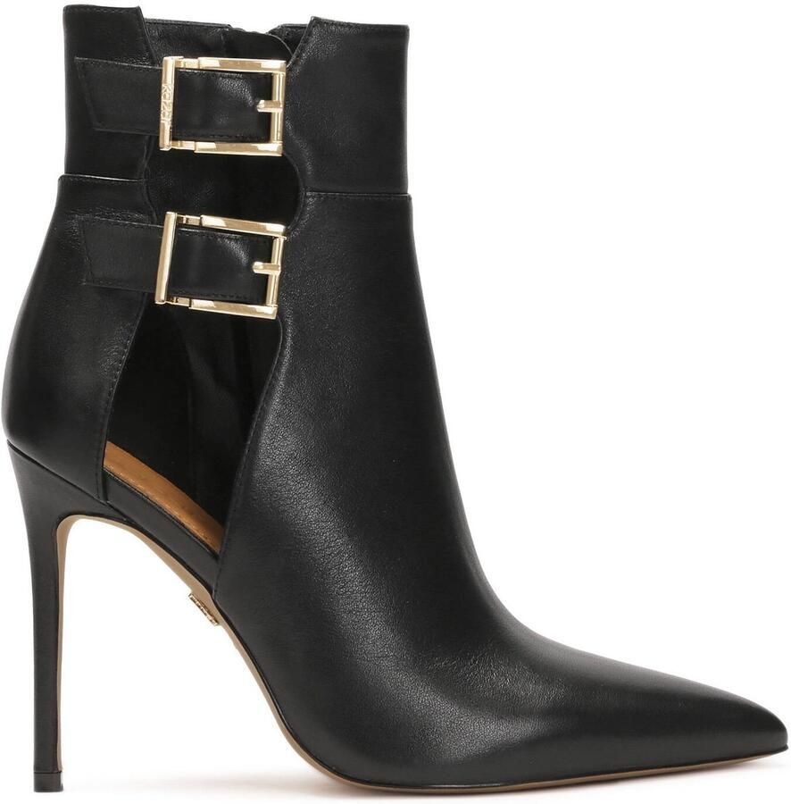 Kazar Leather boots with cut-out upper