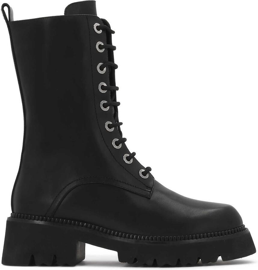 Kazar Leather boots with lace-up upper