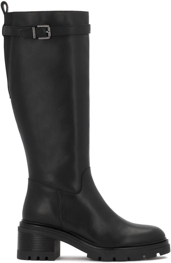 Kazar Leather boots with wide heels