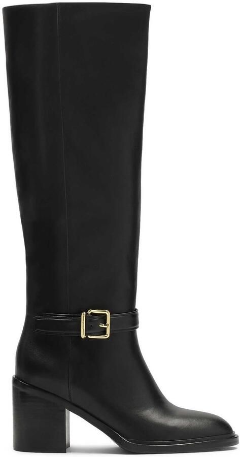 Kazar Leather boots with wide heels