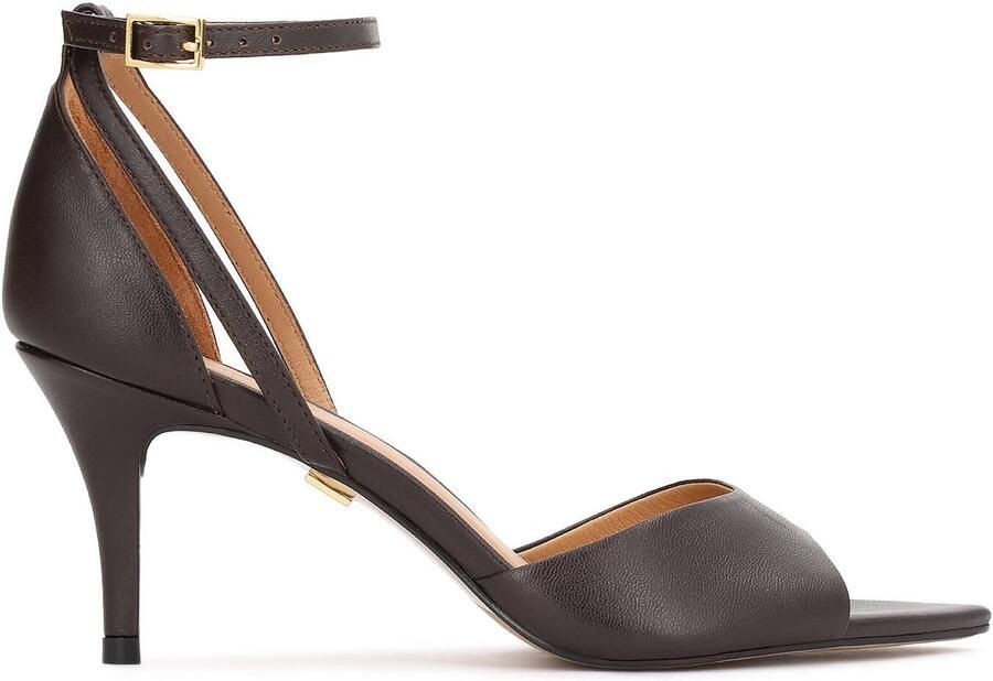 Kazar Leather sandals with pointed toes