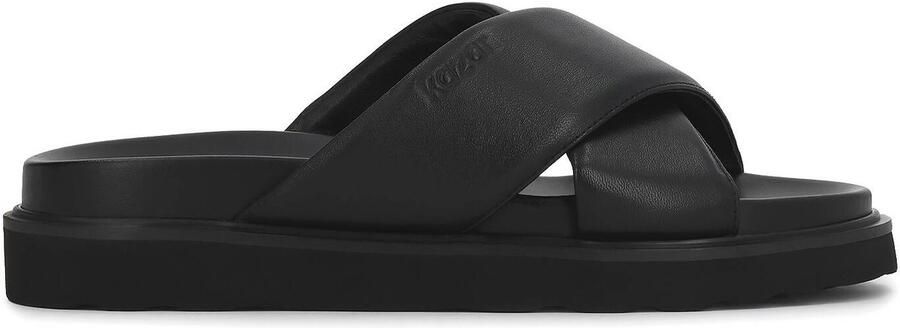 Kazar Leather slides with soft straps