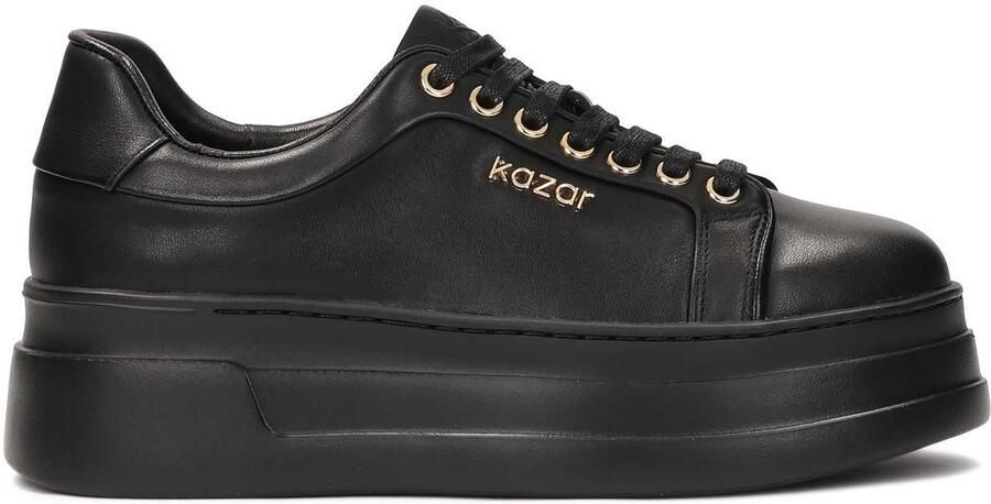 Kazar Leather sneakers on a thick straight sole