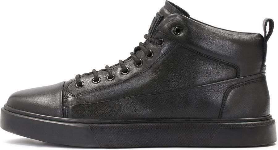 Kazar Moderne Leren Sneakers Trendy Design Black Heren - Foto 2